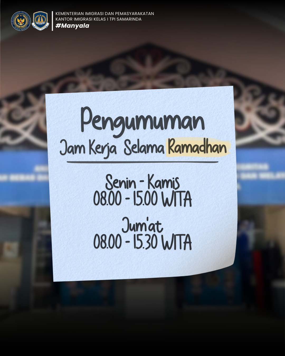 Imigrasi Sesuaikan Jam Layanan di Bulan Ramadan 1447H
